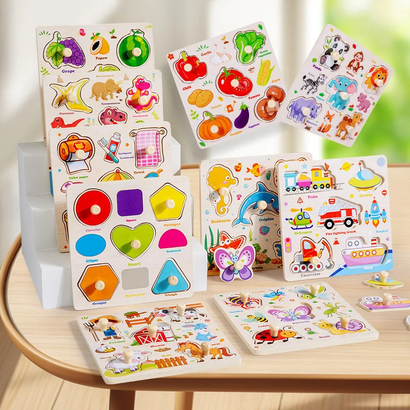 Montessori Cho Bé Xếp Hình Đồ Chơi Giáo Dục Cho Bé Bé Trò Chơi Xếp Hình Bảng Ghép Hình Trẻ Em Đồ Chơi Xếp Hình Bằng Gỗ Ghép Hình Cho Bé 2 3 năm