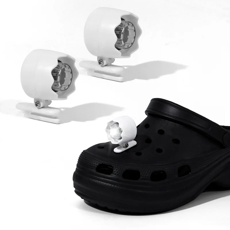 Strange show-off artifact gift LED light-up Crocs shoe lamp,portable multi-functional,suitable for night walkers,hiking,camping