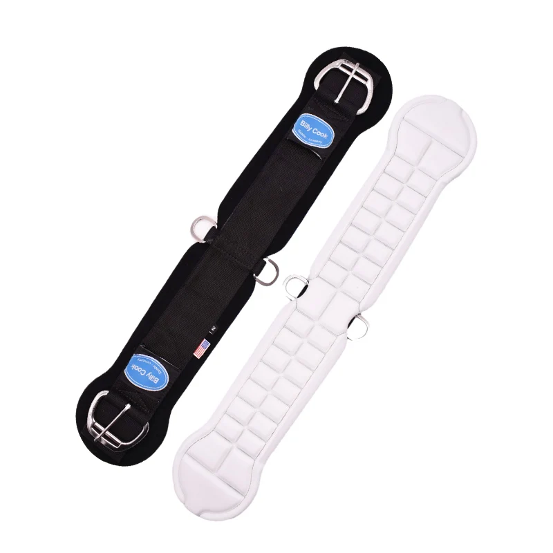 Cincha de caballo occidental, espuma desmontable, resistente al frío, resistente al desgaste, rollo que absorbe el sudor, cincha con hebilla cómoda