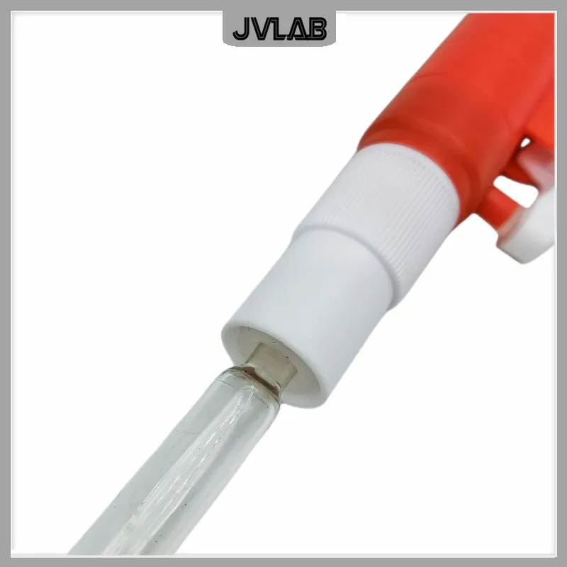 Pompa per pipette a sgancio rapido con ausilio per pipette Uso manuale della pompa per pipette con cannuccia di trasferimento in scala VOL. 2ML 10ml 25mL