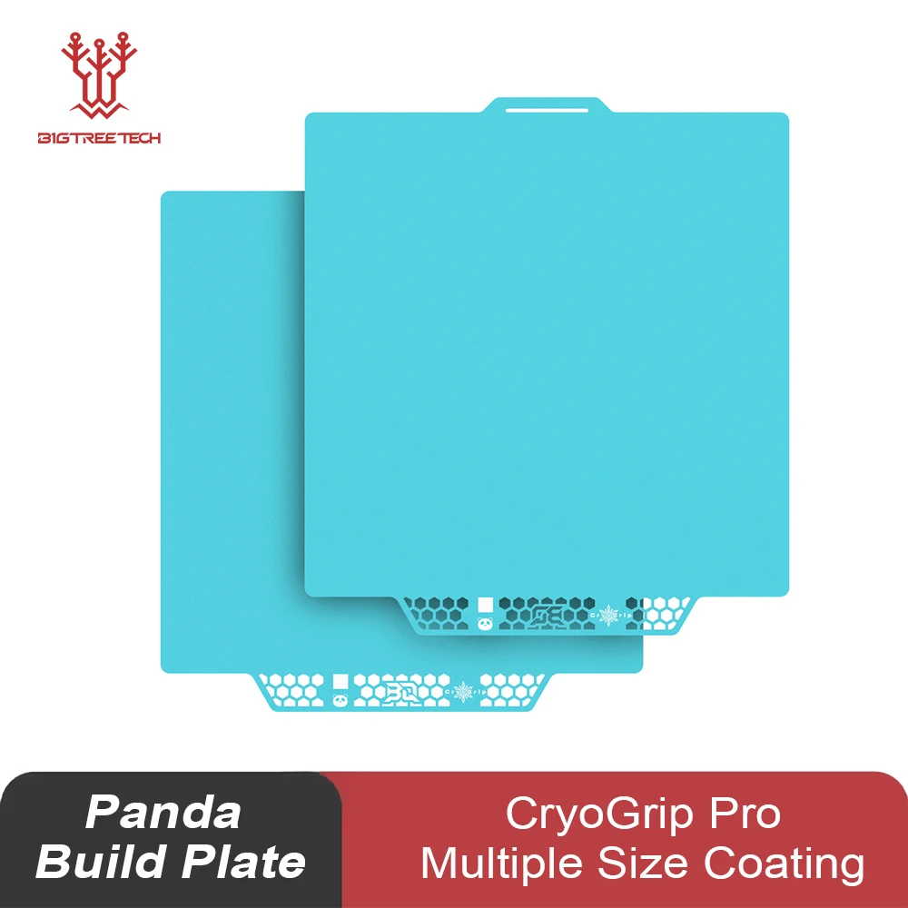 BIQU Panda Bouwplaat CryoGrip Pro Coating Geen Verstopping Verenstaal Dubbelzijdig voor BambuLab Voron Kobra Adventurer 5M 3D-printer