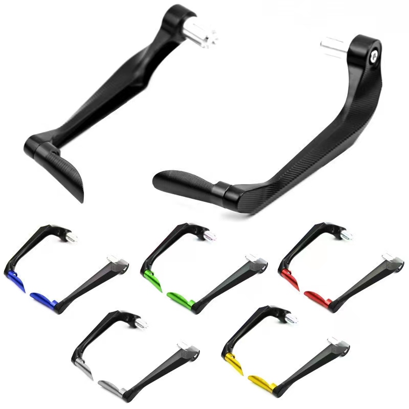 Protectores de manillar universales con grabado 3D de 7/8 "para motocicleta, Scooter, bicicletas de montaña, protector de palanca de freno de aluminio CNC
