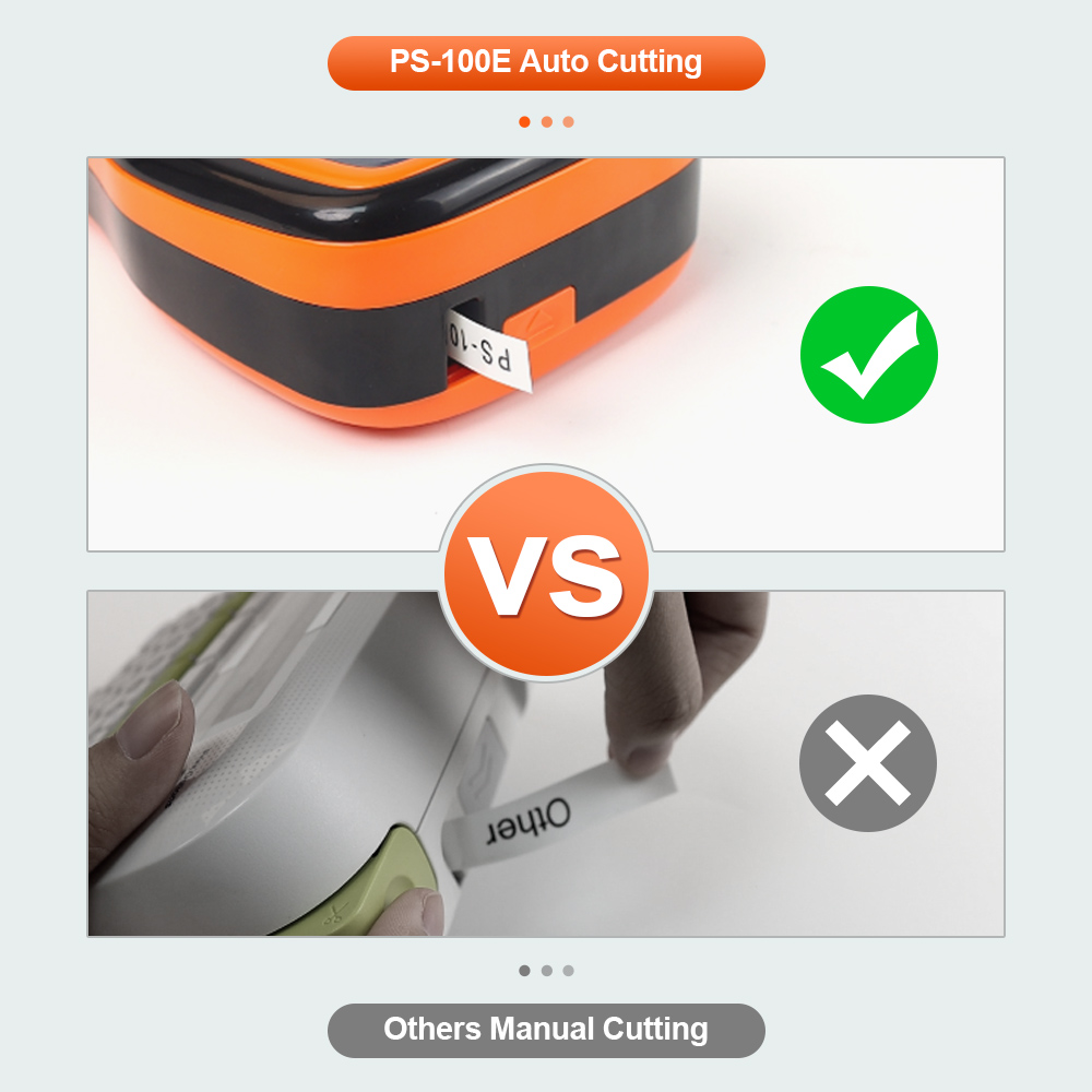 PS100E แบบพกพาไร้สายเครื่องพิมพ์ TZeFX231 อุตสาหกรรม Label Maker สําหรับ Brother P-touch Label Maker TZe231 เทป