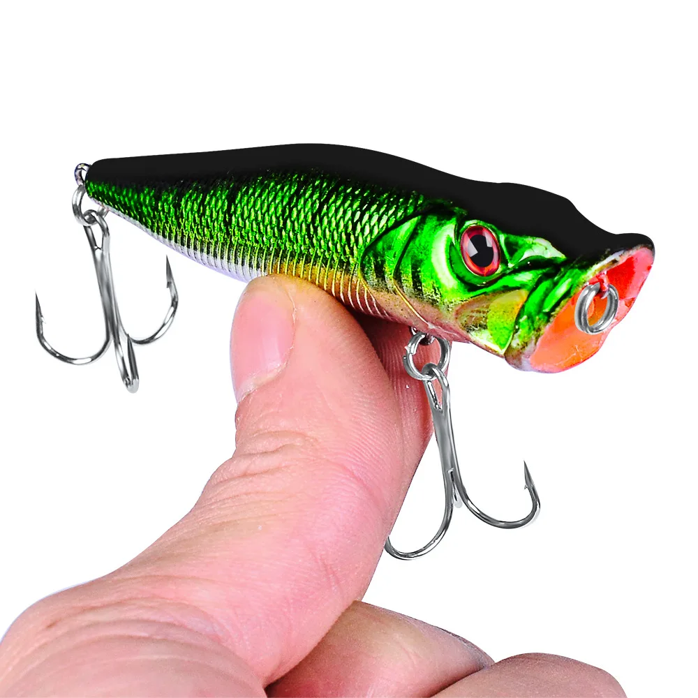 Venta caliente Popper señuelo Topwater cebo de pesca cebo duro 93mm/12,5g Wobblers artificiales aparejos de pesca de plástico herramientas FLYSAND