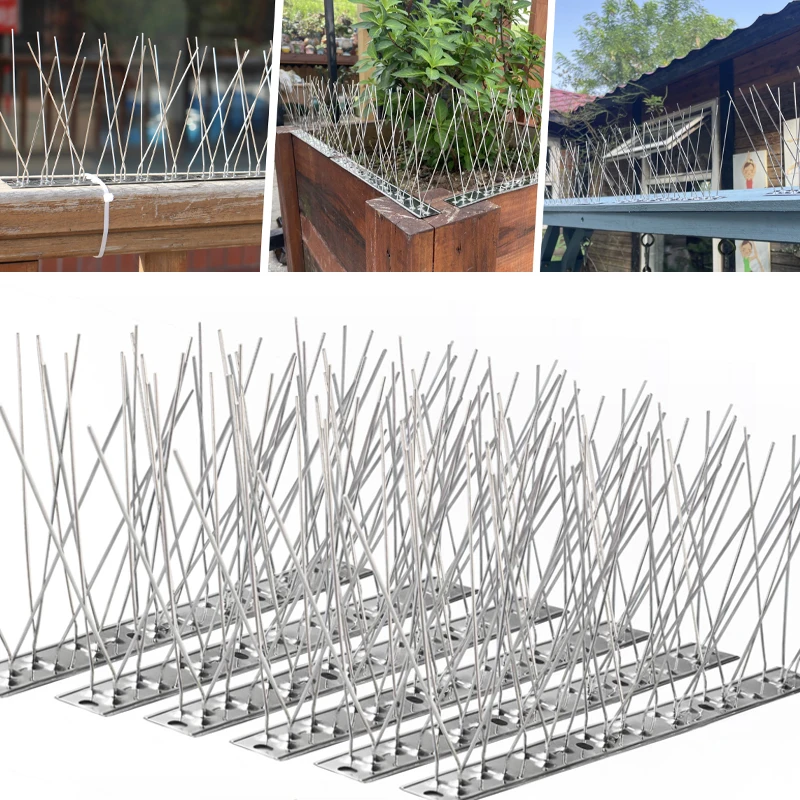 BIRD Spikes Repellent อุปกรณ์กับนกพิราบ Crows Repeller กลางแจ้ง Defense Scare นกสวน Scarecaper ภายนอก Anti Gadgets