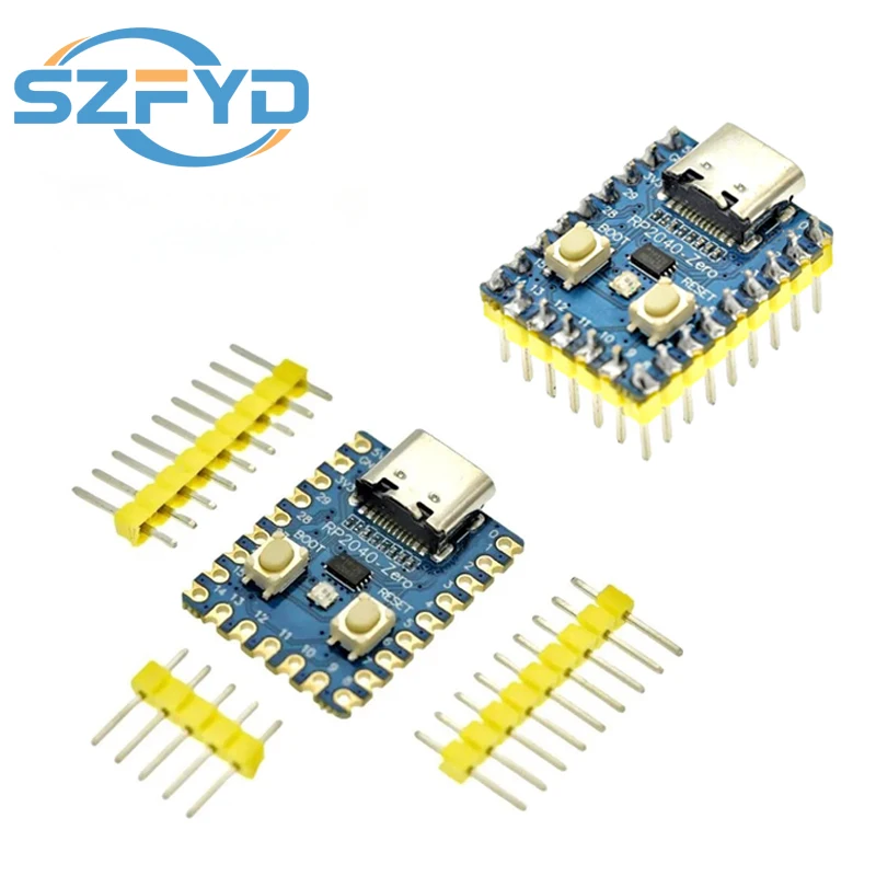 RP2040-Zero RP2040 para microcontrolador Raspberry Pi, módulo de placa de desarrollo PICO, procesador Cortex M0 + de doble núcleo, Flash de 2MB