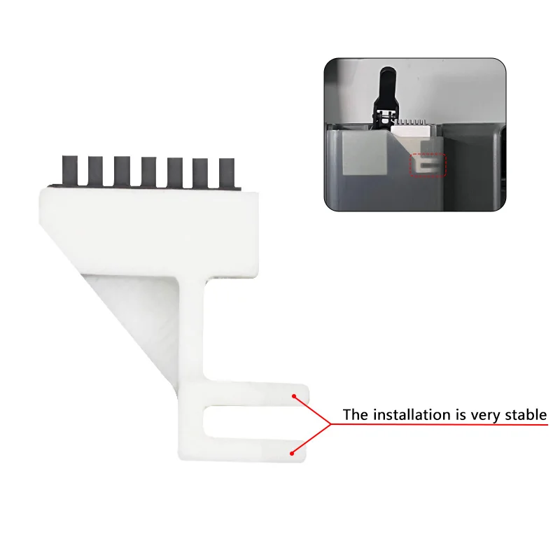 For Bambu Lab Hotend Wiper P1P P1S X1 X1C Nozzles Wiper Silicone Brush Mounted Scrubbers Print Head Cleaner Printer Head Wiping