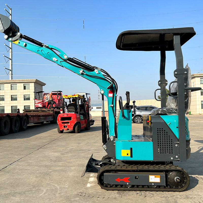New Customized 1.5 Ton operating weight mini digger mini crawler excavator earth-moving machinery for sale with cabin