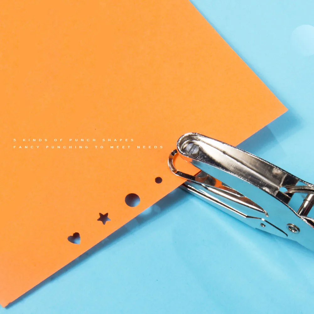 Paper Hole Punch for Scrapbook, 5 Hole Shapes for Choice