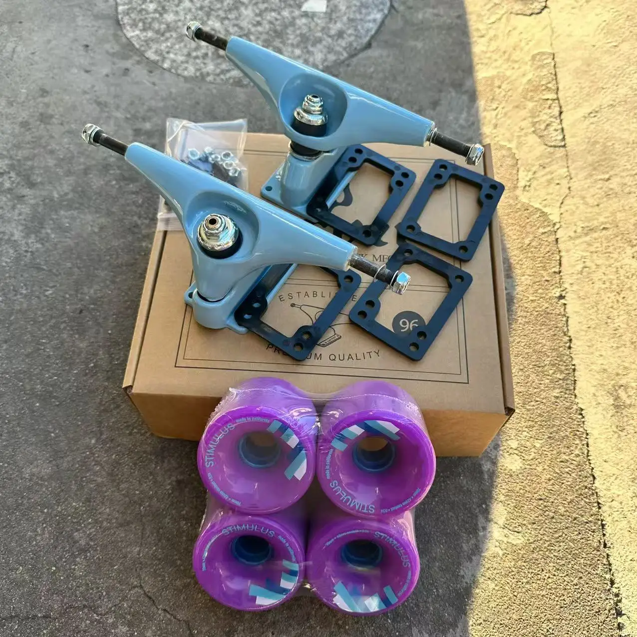 CX4 C5 Surf Skateboard camion Skate Longboard camion sculpture roulements et sculpture roues ensemble dis