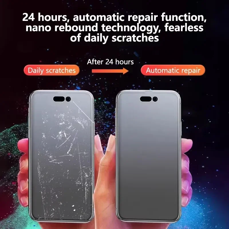 5Pcs Matte Hydrogel Film for IPhone 16 14 13 12 11 15 Pro Max Mini Frosted Screen Protector for IPhone XS X XR 7 8 14 15 16 Plus
