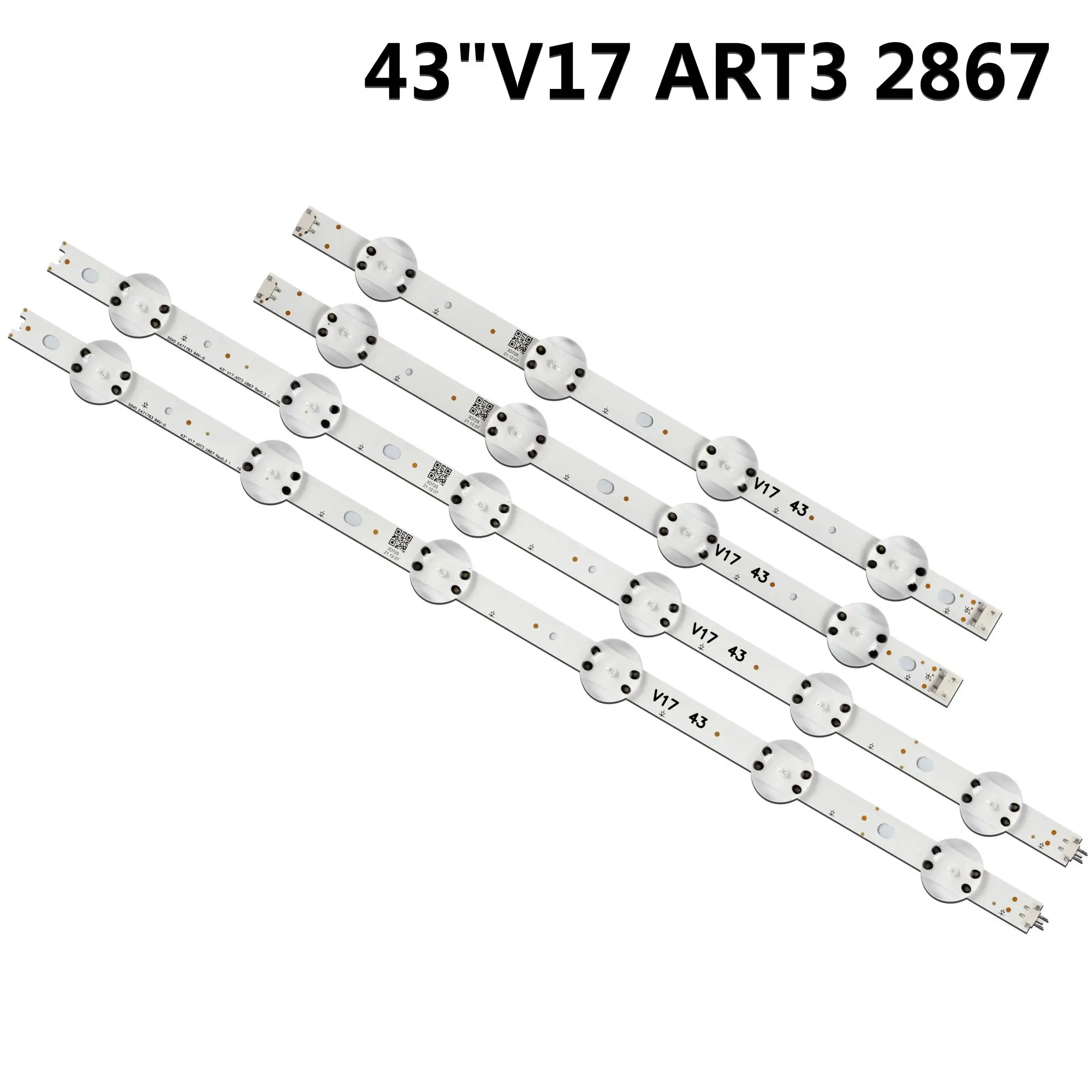 5/10 Kits LED-Hintergrundbeleuchtung AGF 80318301   LC430DGJ-ABKA4 LC430DQE-FLM1 43" V17 art3 2867 6916L-2867A 6916L-2867B 6916L-2867F 2867G