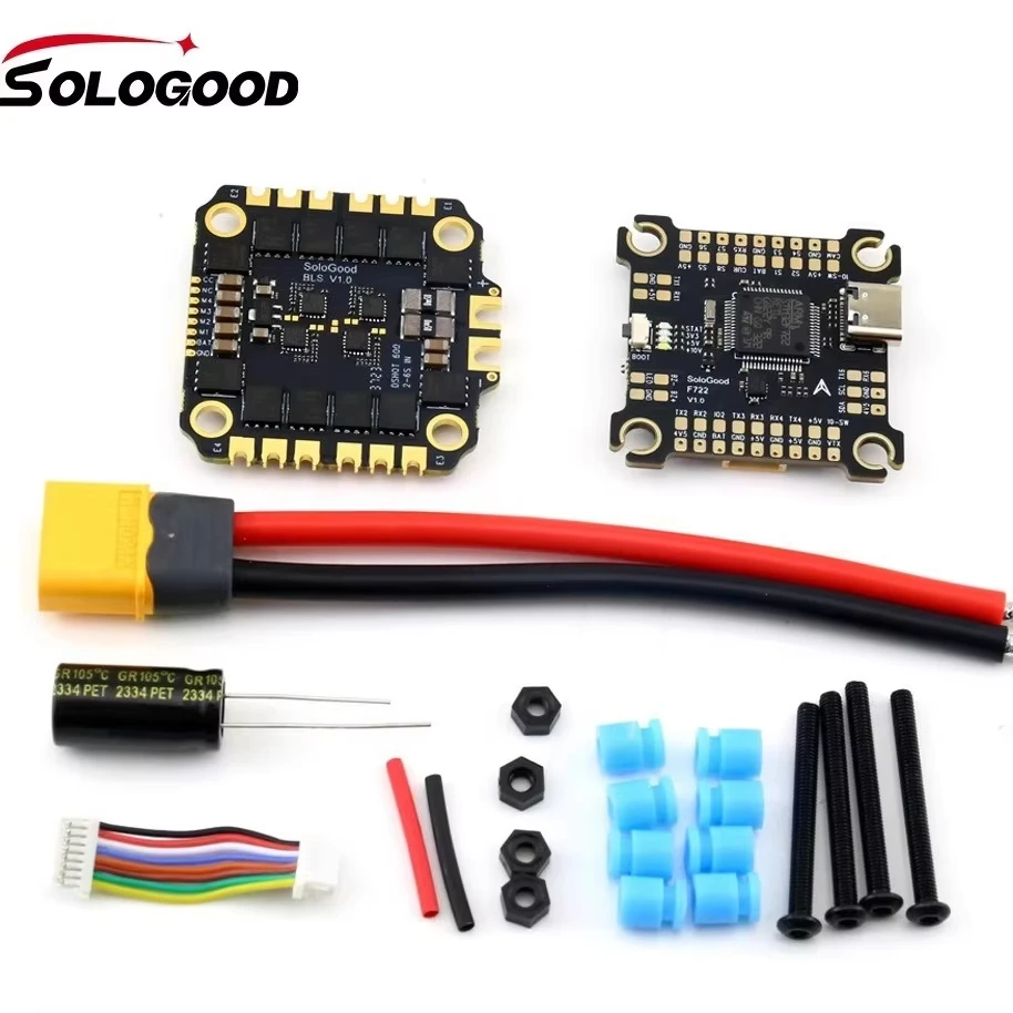 SoloGood F722 60A Stack ICM42688P F722 Vluchtcontroller BLHELI_S 60A 4in1 ESC 30,5X30,5mm 2-6S voor FPV Freestyle Drones Onderdelen