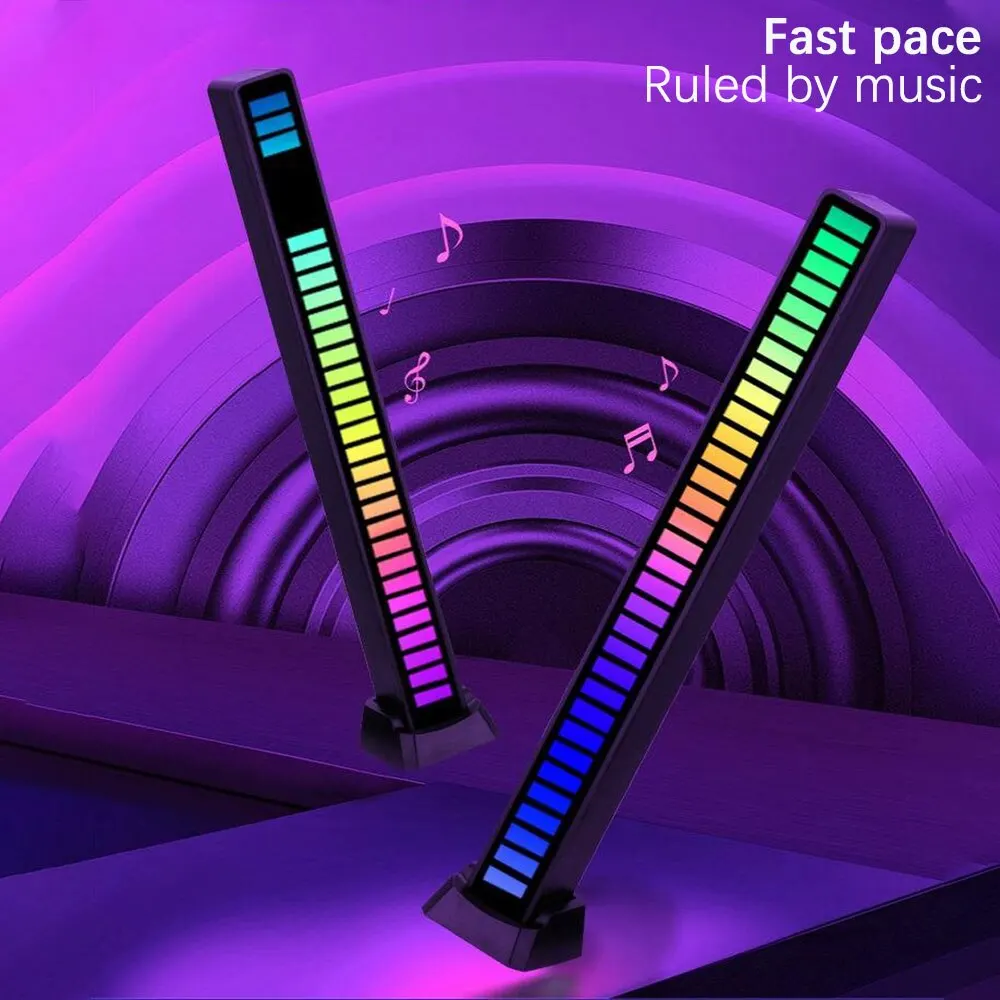 Smart RGB Symphony control de sonido LED Luz de música ritmo ambiente lámpara de recogida con control de aplicaciones para TV computar juegos Decoración de escritorio