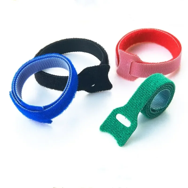 50Pcs Reusable Fastening Cable Ties Adjustable Cord Ties,Nylon Cable Management Straps Hook Loop Cord Organizer Wire Ties