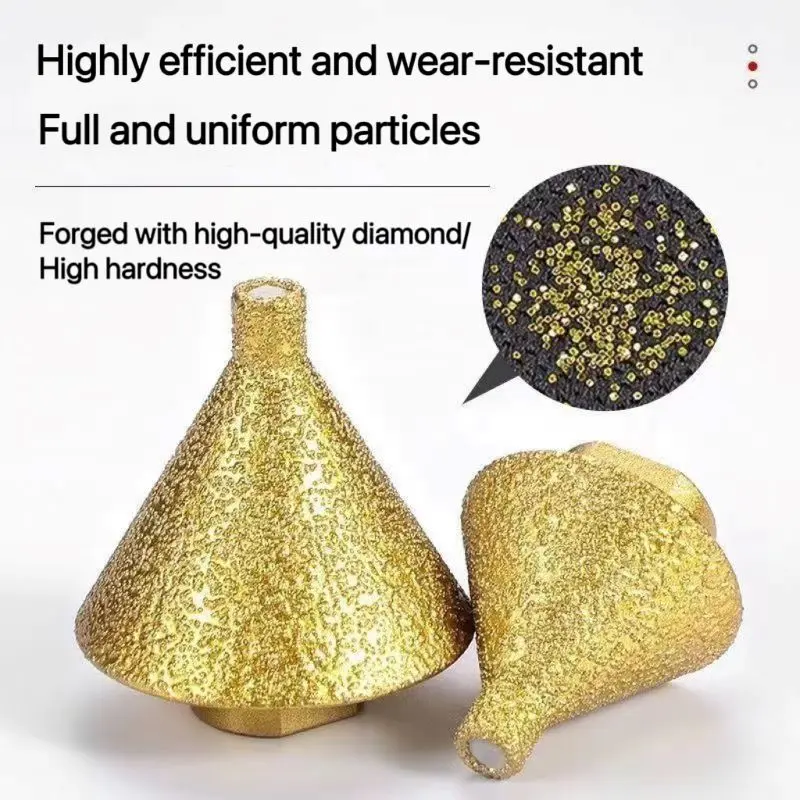 M14/10 diamante chanfradura broca buraco alaming cone escultura moagem polimento para porcelana telha ferramentas de perfuração de mármore