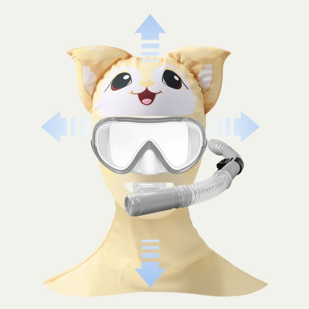 Bufanda facial de protección solar, mascarilla de seda de hielo ajustable, máscara de buceo, protección UV, pañuelos faciales, Gini, deportes de verano