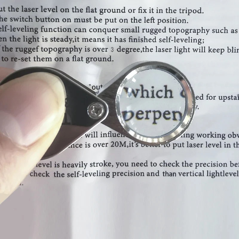 10-30X กระเป๋า Loupe แว่นขยายเครื่องประดับแว่นขยายพับเพชร Lupa Triplet Jewelers แก้วเครื่องมืออ่านแว่นขยาย