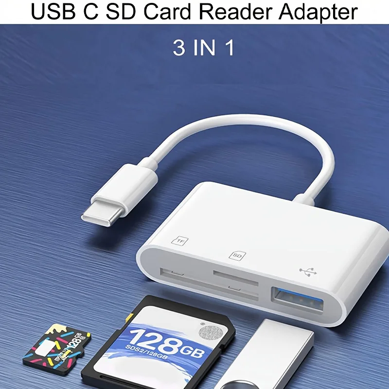 Type C Adapter TF CF SD Memory Card Reader OTG Writer Compact Flash USB-C for IPad Pro Huawei Macbook Samsung Xiaomi Cardreader