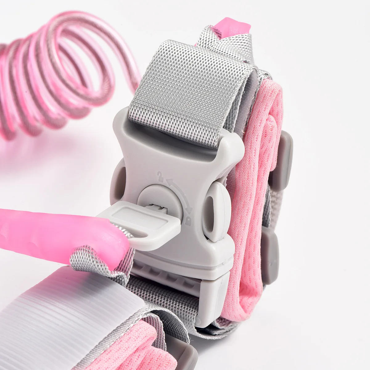 Anti-verloren polslink veiligheidslijn voor peuters met sleutelslot Baby's Kids 4,92ft roze groen