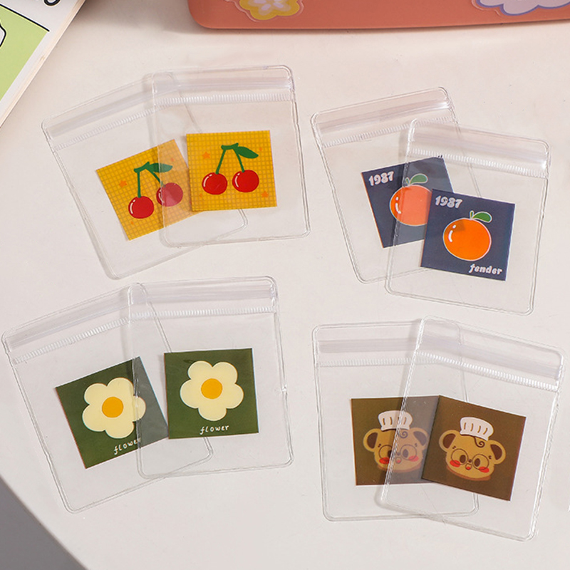 Прозрачные мешочки из ПВХ для ювелирных изделий, милый антиокислительный мешок для хранения сережек, ожерелий, браслетов, 20 шт.