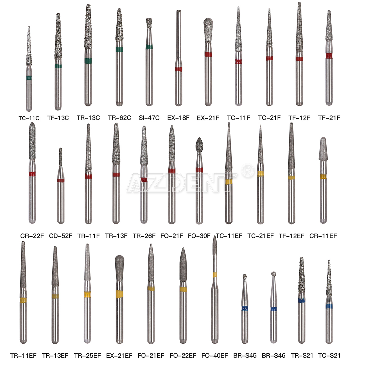 5 teile/paket Dental Diamant Bohrer Medium FG 1,6mm für High Speed Handstück Turbine Zahnarzt