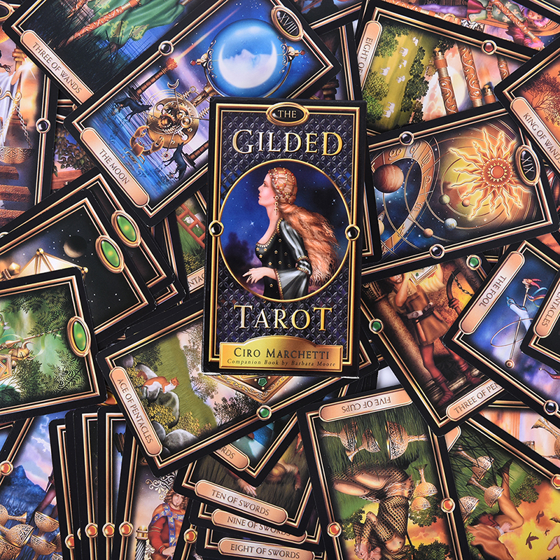 ไพ่ทาโรต์ Illuminati ชุดการ์ด Oracles Deck Card และคู่มืออิเล็กทรอนิกส์ไพ่ทาโรต์เกมของเล่นไพ่ทาโรต์ Divination E-Guide Book
