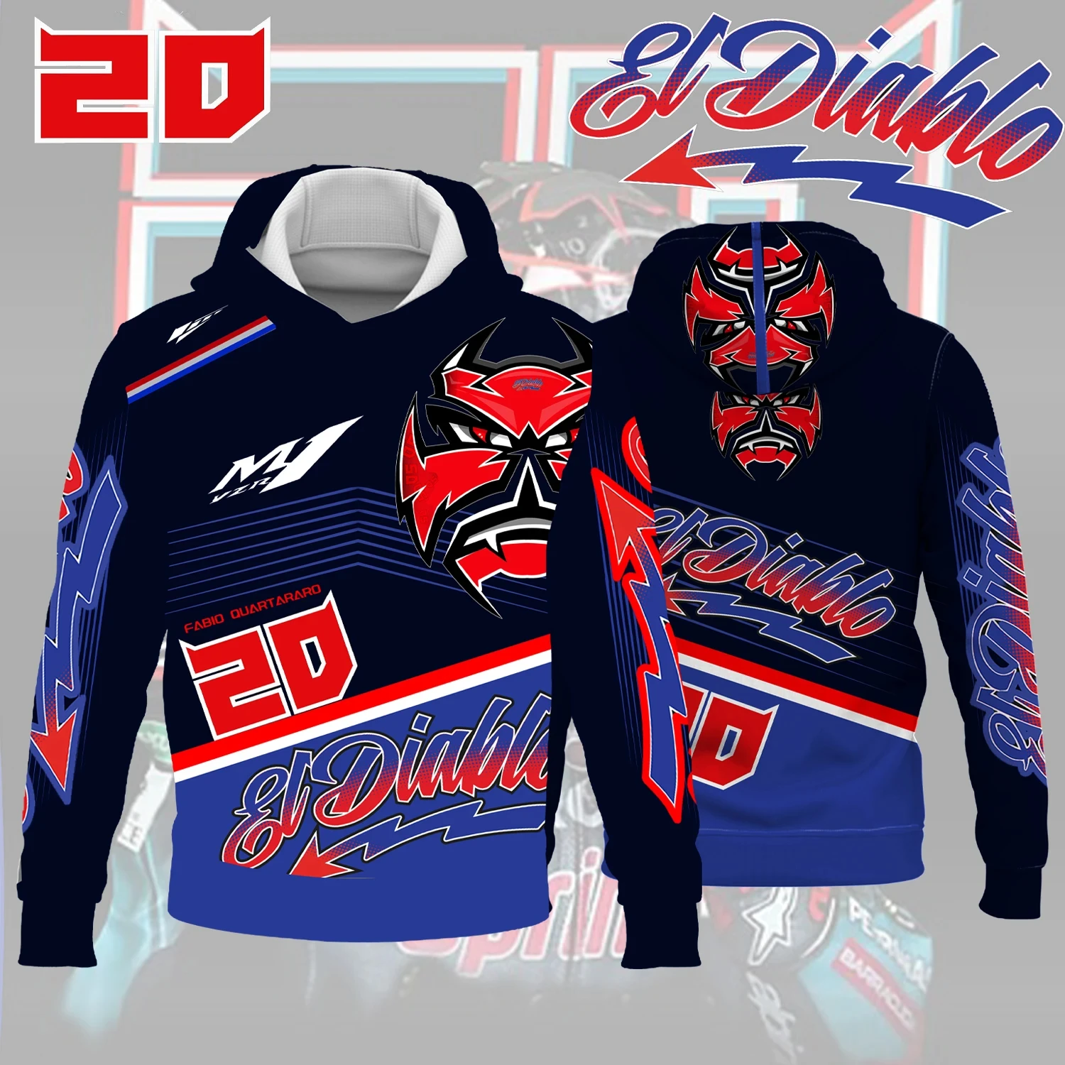 Fabio quartararo 20 motorista equipe de corrida da motocicleta dos homens com zíper moletom moda feminina outono esporte crianças jaqueta casaco