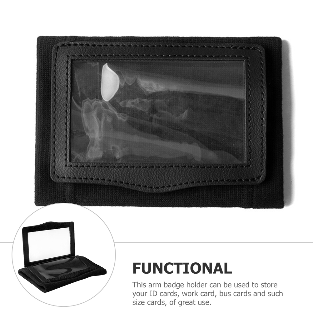 Arm-Abzeichen-Abdeckung, verstellbares Armband, Ausweishalter, Arm-Abzeichen-Ärmel, Kartenhalter für Arbeiter