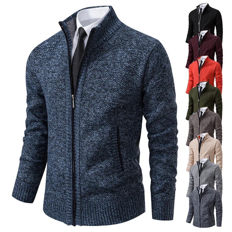 2023 Neue Mode Herren Strickpullover Strickjacke Joker bequemer warmer Freizeitmantel