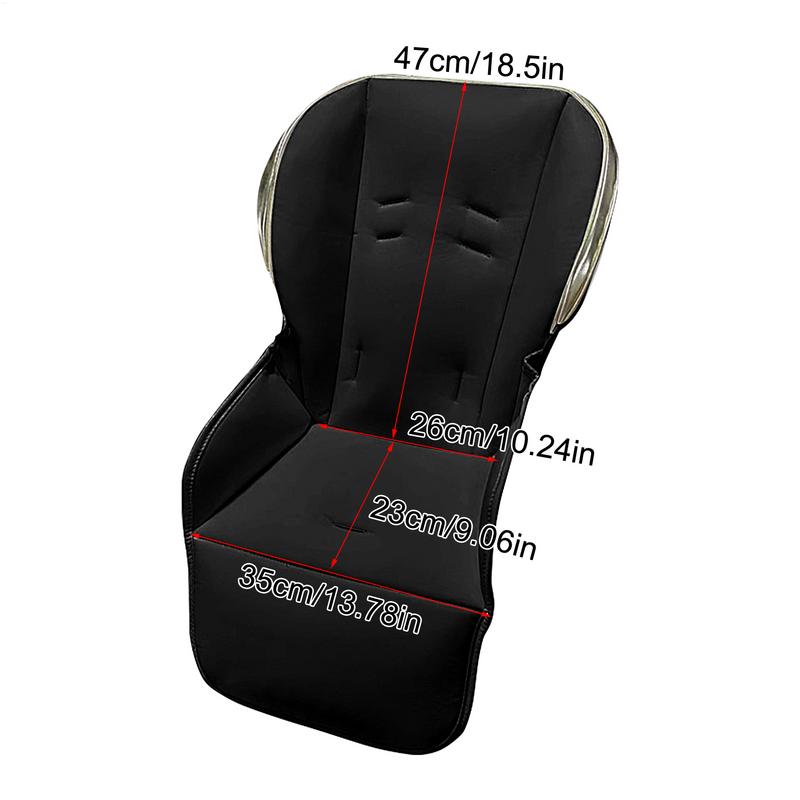 Almofada de couro para cadeira alta, capa de assento de couro pu para cadeira alta, protetor de derramamentos e migalhas, cadeira de jantar infantil