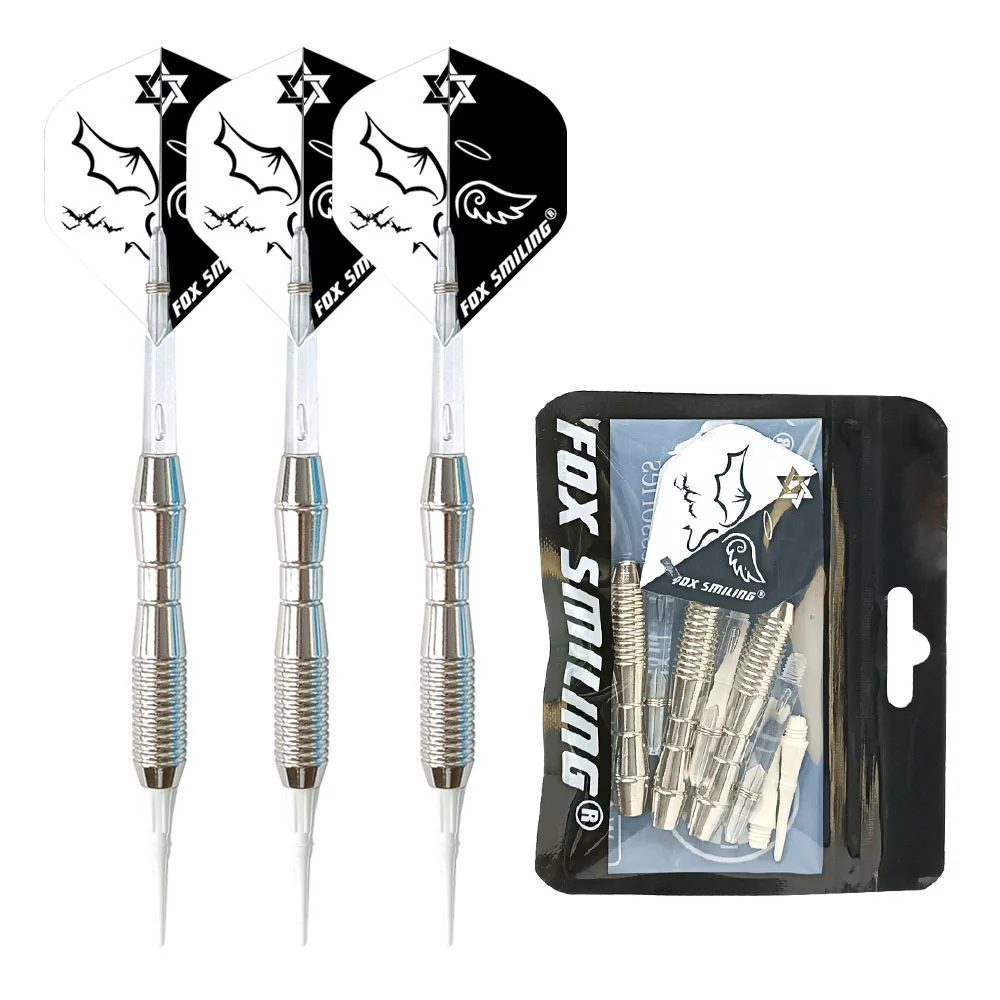 Fox Smiling 3PCS 18g Dardos blandos con puntas y ejes de dardos de nailon