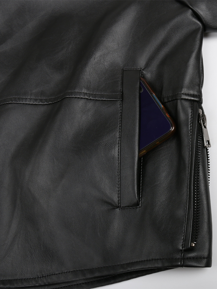 Nerazzurri Frühling Herbst Schwarz Kurze Weiche Licht Pu Leder Jacke Frauen mit Kapuze Zipper Wasserdicht Casual Regenmantel Kleidung 2022