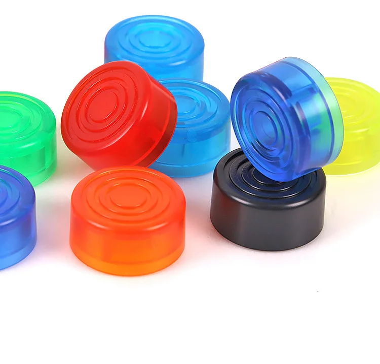 5/10 unids/pack Pedal de efecto de guitarra eléctrica amplificadores de tapa de clavo Color caramelo interruptor de pie accesorios de perilla 2,5 cm