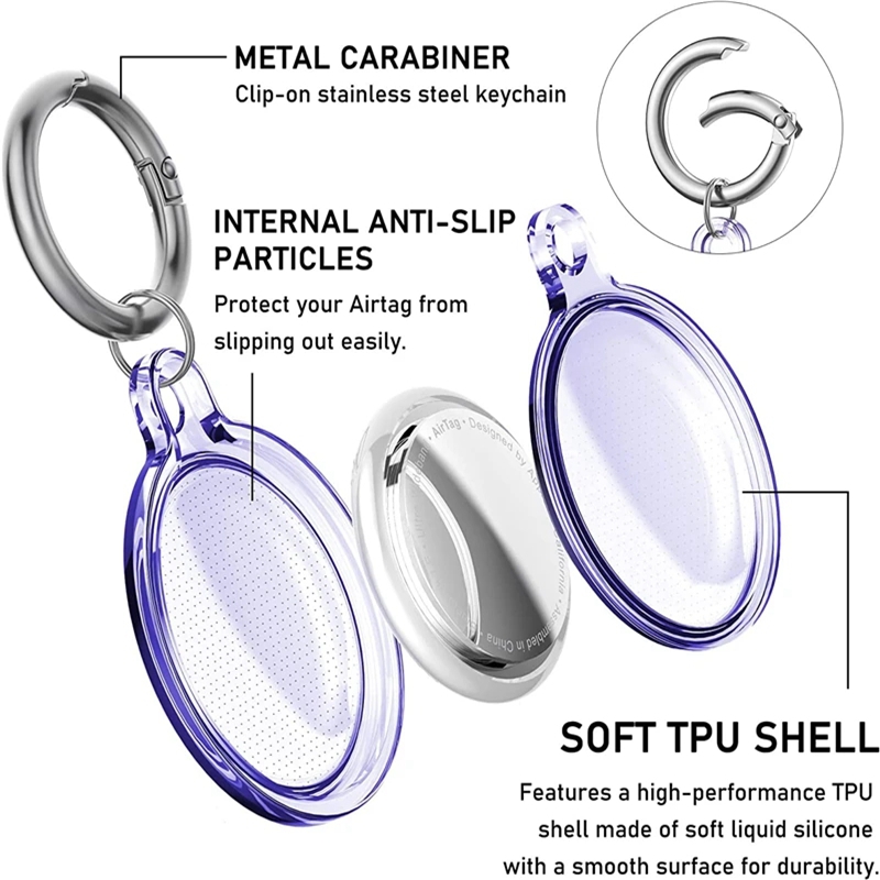 Caso macio titular para apple airtagw aterproof anti-perdido chaveiro titular etiqueta de ar capa protetora completa cão gato coleira para animais de estimação