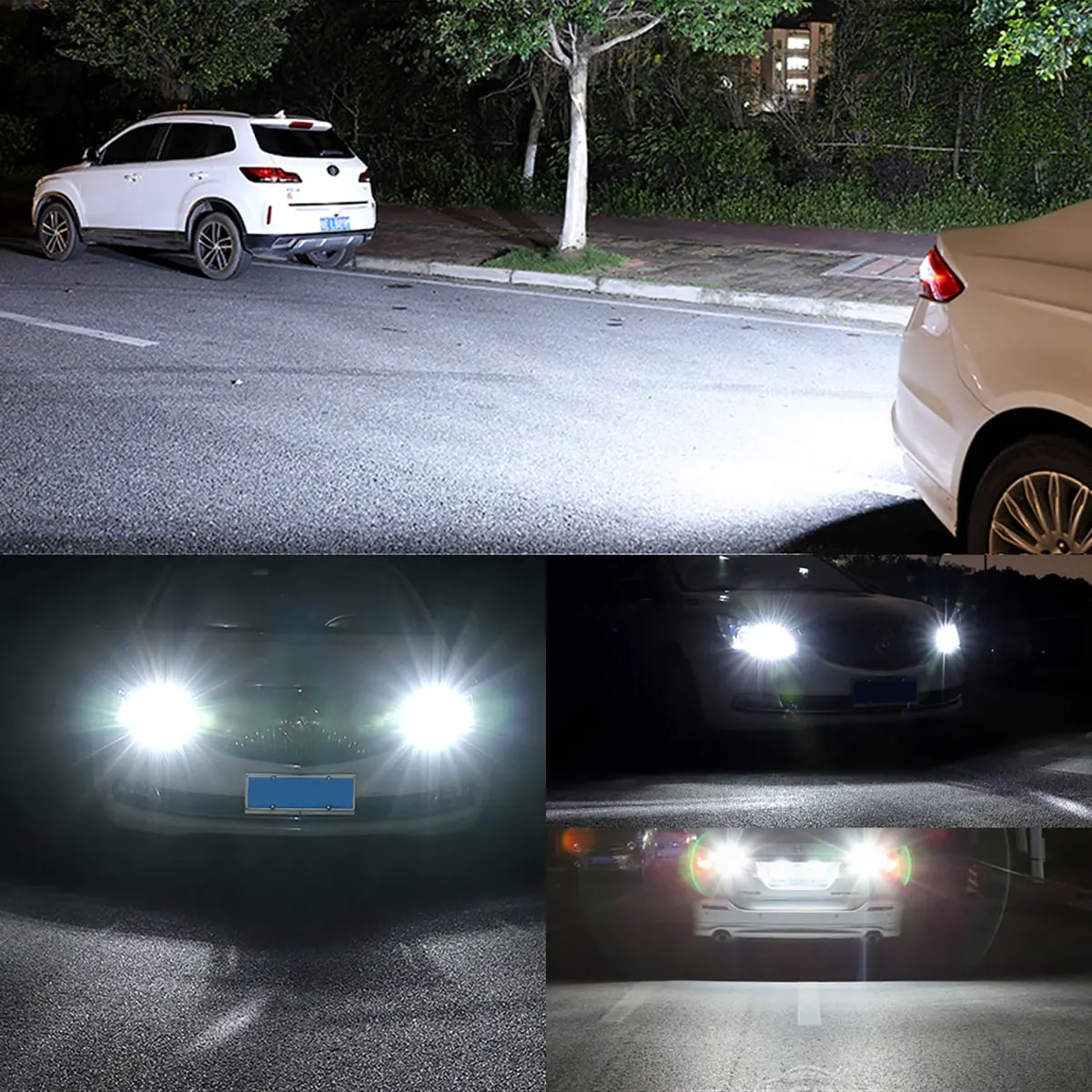 10PCS 1156 BA15S 1157BAY15D หลอดไฟ LED 22SMD Canbus รถเบรคหางที่จอดรถไฟเลี้ยวสัญญาณสีขาว 12v Universal