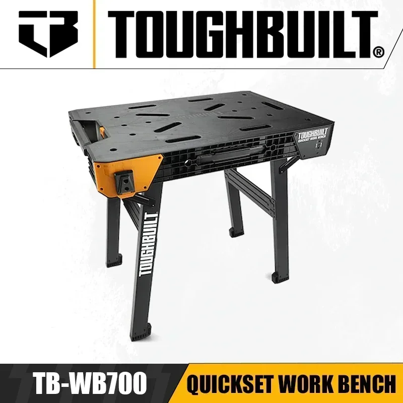 TOUGHBUILT TB-WB700 QuickSet werkbank Snel opvouwbare verstekzaagtafel Multifunctionele draagbare onderhoudswerktafel