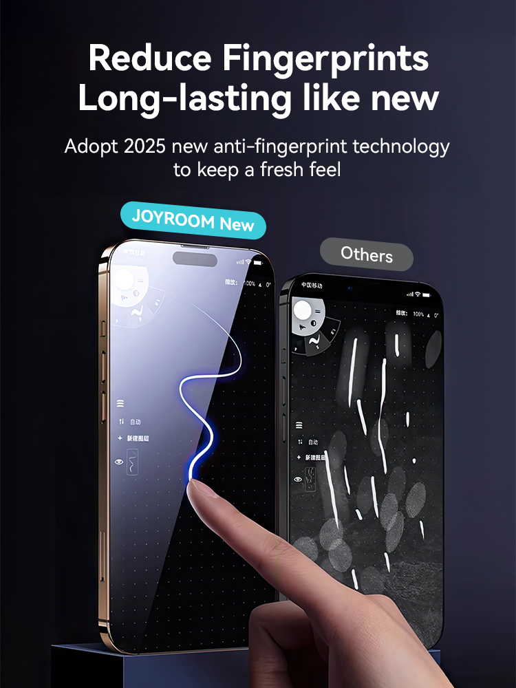 Joyroom 1/2 Uds para iPhone 17 Pro Max vidrio antiespía Protector de pantalla de privacidad vidrio para iPhone 17 Pro 17 película de vidrio templado de aire