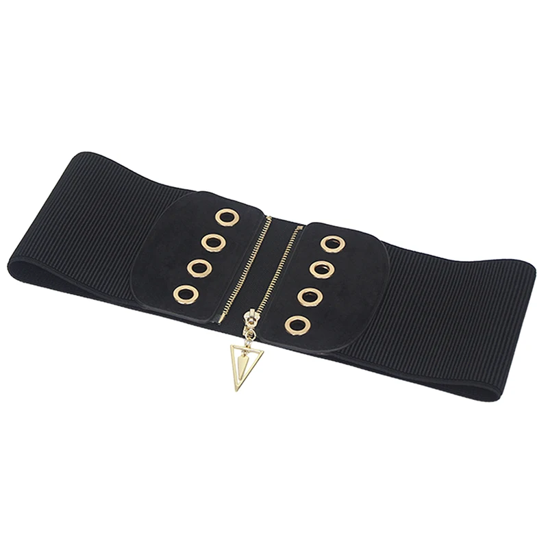 Ceinture corset ultra large pour femme, mode féminine, mince, noir, style corporel élastique, taille haute, robe commandée, environnement pour femme, ceinture