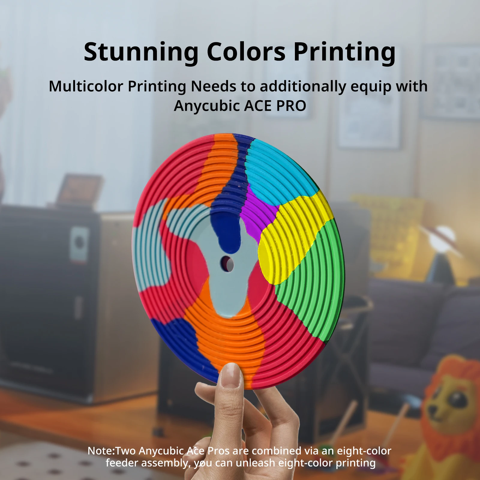Anycubic Kobra S1 AE-versie 3D-printerkern XY Stabiele structuur Max. snelheid 600 mm/s Hoge precisie Ultrastille 3D-printer
