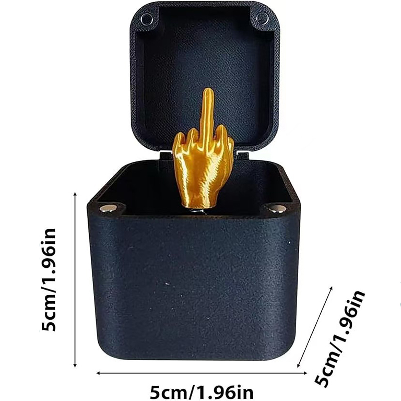 Interesting Prank Gift Middle Finger In Box Box Funny Creative Gifts Office Desk Decoration Home Decoration Gifts For Guests