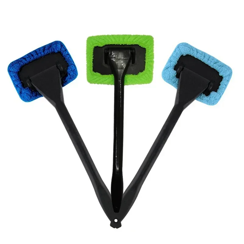 Universal Car Window Cleaning Kit Long-Handle Windshield Brush for Auto Detailing Easy Reach & Scratch Free Cleaning Tool