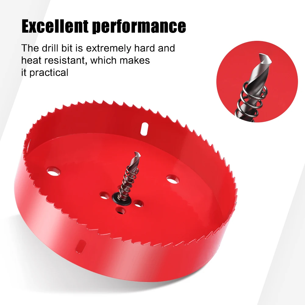 Metal Hole Opener para Woodworking, PVC Pipe Down-Light, Broca de Metal Bridge, Metal Plastic Gypsum Board Ferro