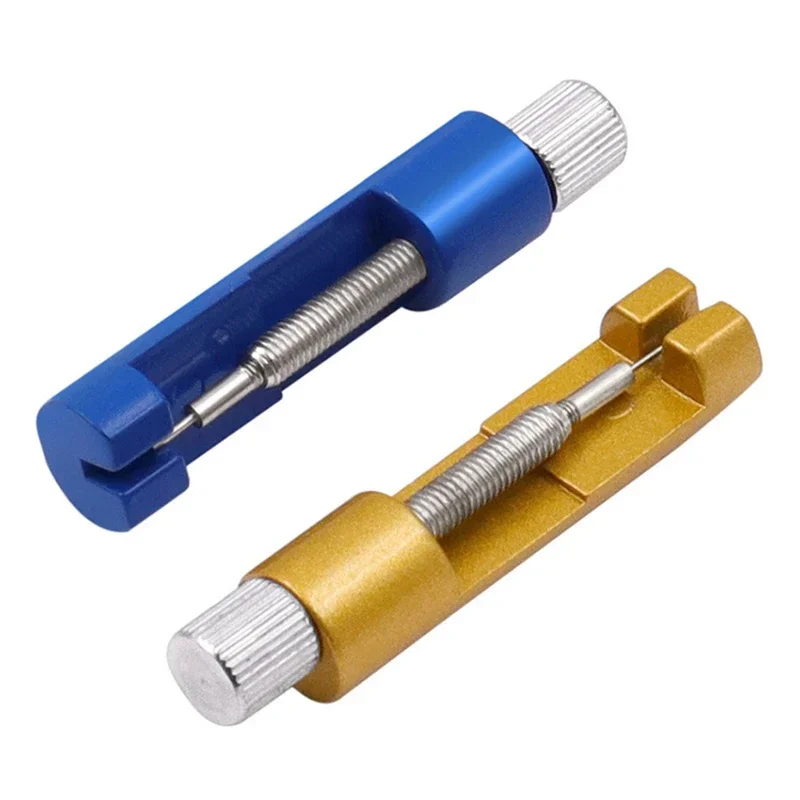 Ferramenta de reparo de relógio de metal, ferramenta de ajuste de pulseira de relógio com pino de relógio, removedor de pino de ligação, fácil de remover e ajustar