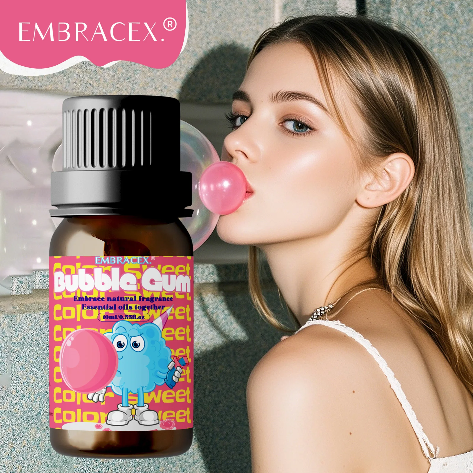 10ml Bubble Gum Perfume Essential Oils Aromatherapy Oils Women Perfume Sweet Long Lasting For Diffuser Candles Perfume Gift