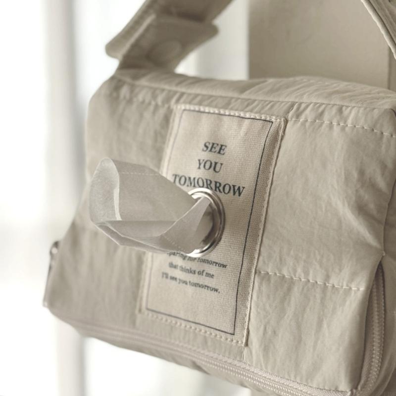 F19f compacto compacto lençolamente lençolamente para o organizador carrinho Caixa caixa tecido portátil com alça