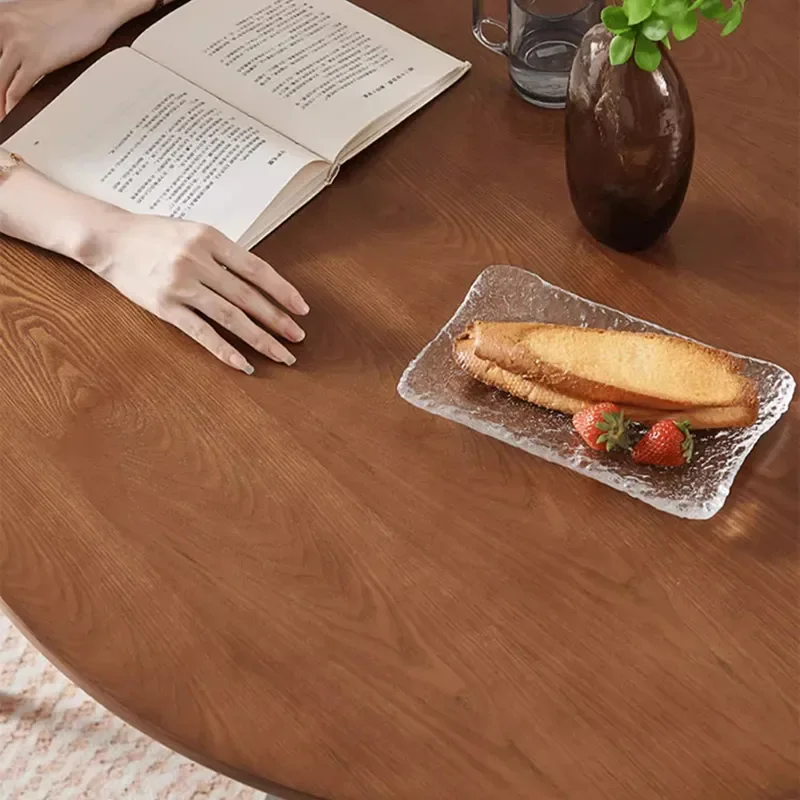 Conjuntos de mesa de centro de jantar redonda cadeira de madeira minimalista sala de estar console de mesa huismeubilair móveis modernos