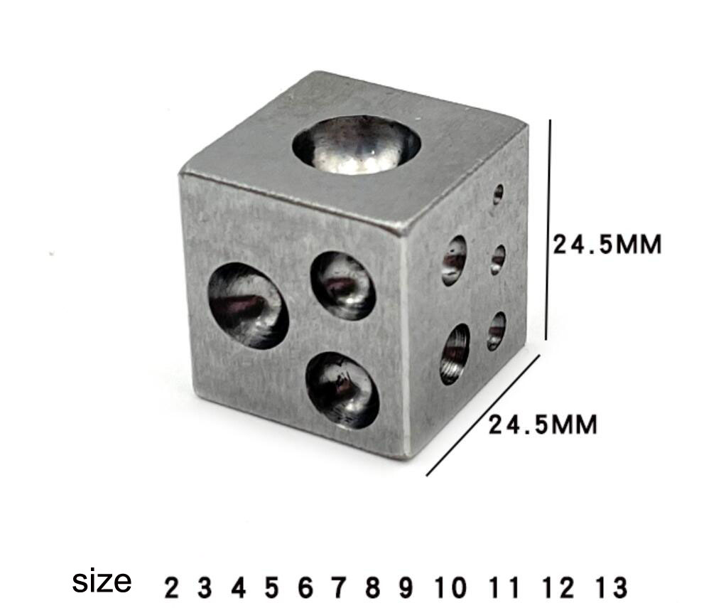 Bloque Dapping, joyero profesional, herramienta moldeadora de Metal para fabricación de joyas