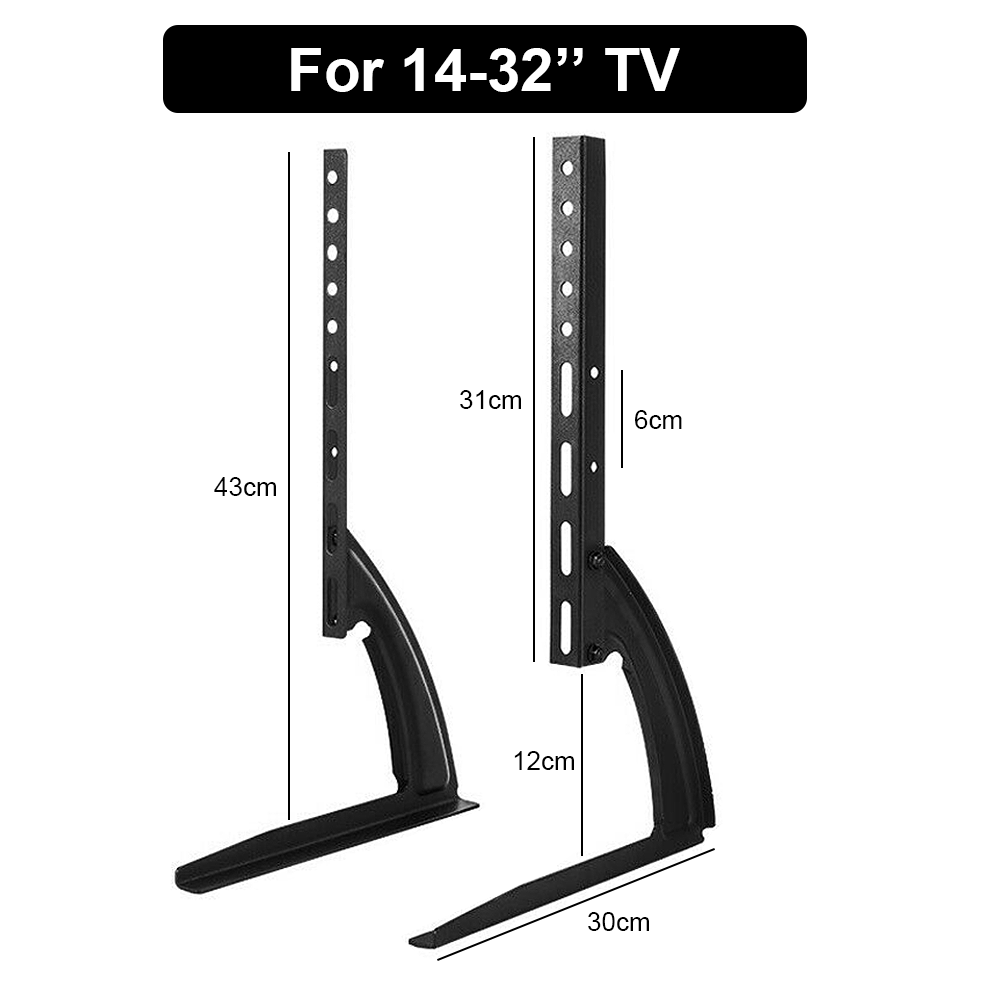 TV Bracket For 14-32 inch For 32-75inch TV Universal Fixed TV Stand Holder Universal Table Top TV Stand Pedestal TV Stand Legs