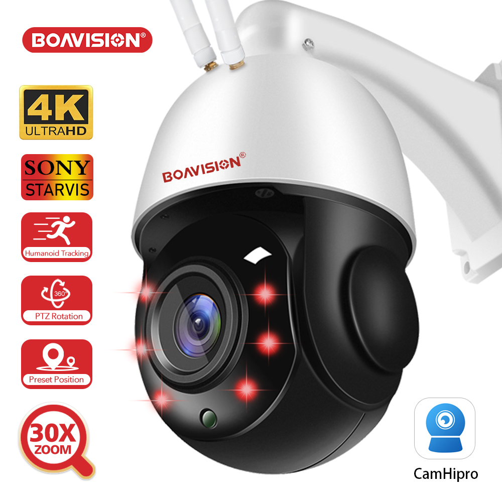 ru 4K 8MP Wi-Fi Камера открытый AI отслеживание HD 5MP PTZ камера видеонаблюдения wifi